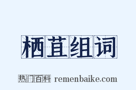 栖苴组词是什么意思的图片